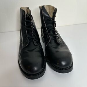 Vintage Biltrite black leather Military Boots